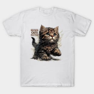 Purrfect Brown Tabby Cat T-Shirt